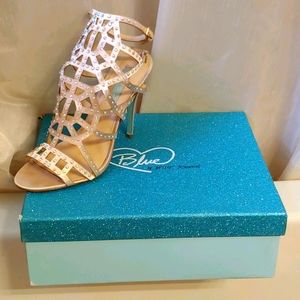 Betsey Johnson Champagne Satin Heel